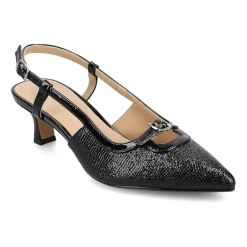 Journee Collection Padma Womens Pointed Closed Toe Kitten Heel Pumps