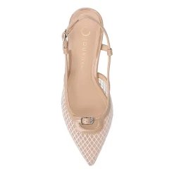 Journee Collection Padma Womens Pointed Closed Toe Kitten Heel Pumps