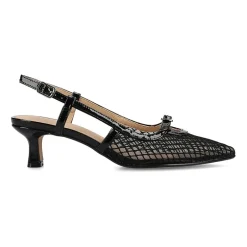 Journee Collection Padma Womens Pointed Closed Toe Kitten Heel Pumps