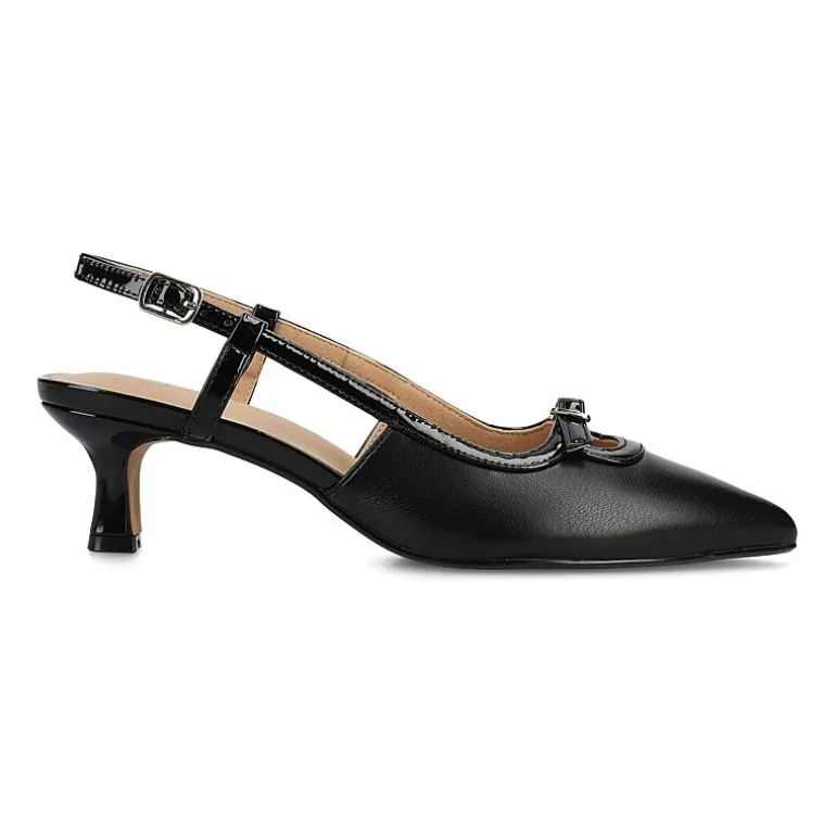 Journee Collection Padma Womens Pointed Closed Toe Kitten Heel Pumps