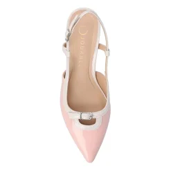 Journee Collection Padma Womens Pointed Closed Toe Kitten Heel Pumps