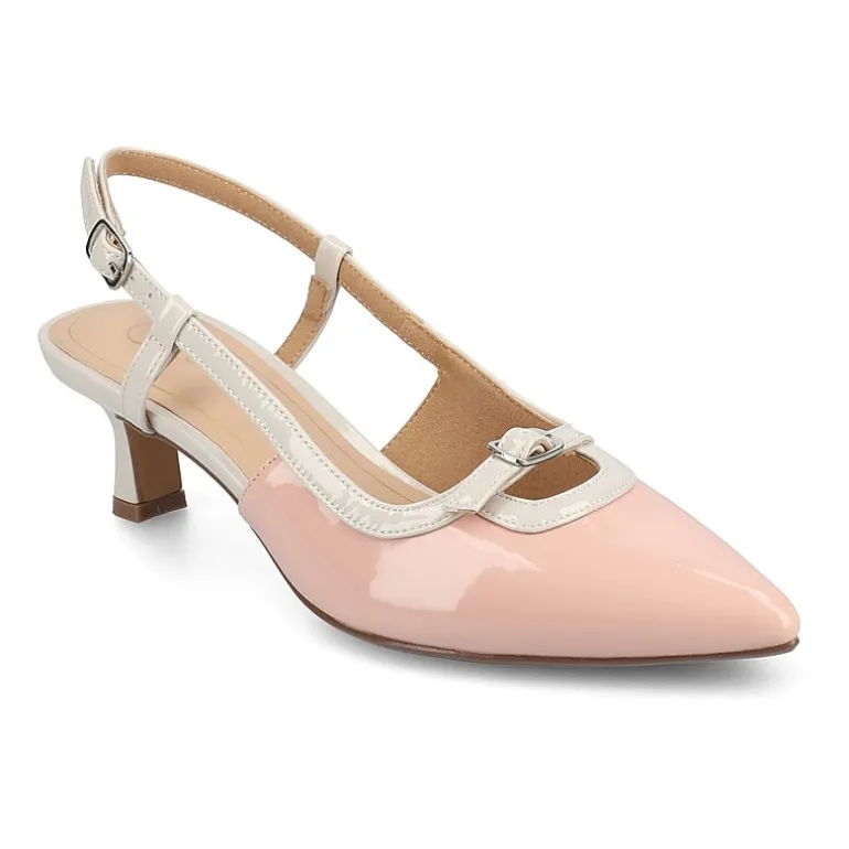 Journee Collection Padma Womens Pointed Closed Toe Kitten Heel Pumps