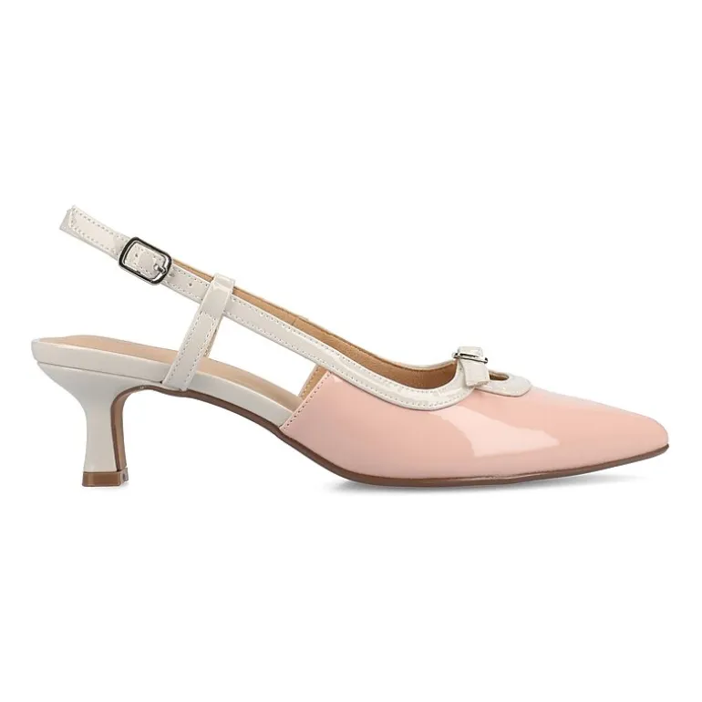 Journee Collection Padma Womens Pointed Closed Toe Kitten Heel Pumps