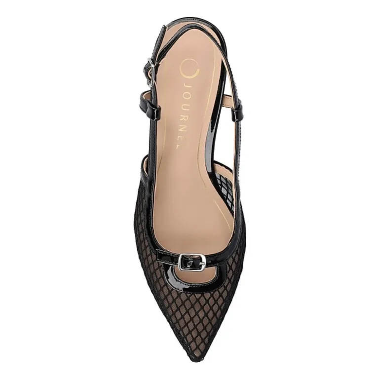Journee Collection Padma Womens Pointed Closed Toe Kitten Heel Pumps