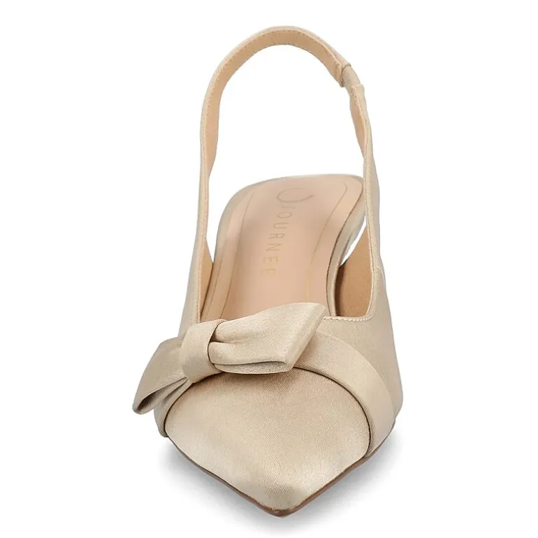 Journee Collection Paloma Womens Pointed Closed Toe Kitten Heel Pumps