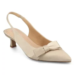 Journee Collection Paloma Womens Pointed Closed Toe Kitten Heel Pumps