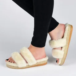 Journee Collection Relaxx Womens Slip-On Slippers