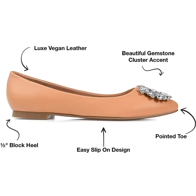 Journee Collection Renzo Womens Pointed Ballet Flats