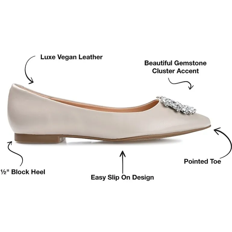 Journee Collection Renzo Womens Pointed Ballet Flats