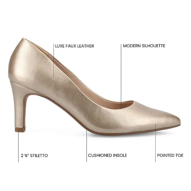 Journee Collection Scylee Womens Pointed Stiletto Heel Pumps