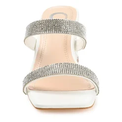 Journee Collection Shandee Womens Round Open Toe Block Heel Pumps