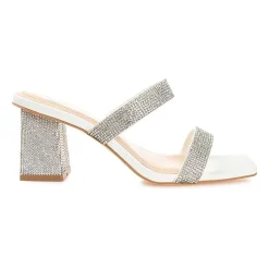 Journee Collection Shandee Womens Round Open Toe Block Heel Pumps