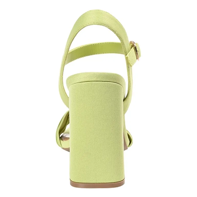 Journee Collection Skiler Womens Round Open Toe Block Heel Pumps