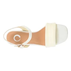 Journee Collection Skiler Womens Round Open Toe Block Heel Pumps