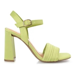 Journee Collection Skiler Womens Round Open Toe Block Heel Pumps
