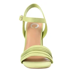 Journee Collection Skiler Womens Round Open Toe Block Heel Pumps