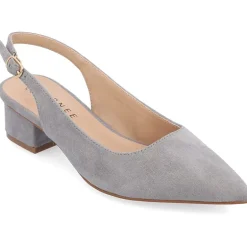 Journee Collection Sylvia Womens Pointed Closed Toe Block Heel Pumps