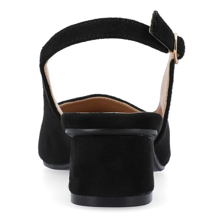 Journee Collection Sylvia Womens Pointed Closed Toe Block Heel Pumps