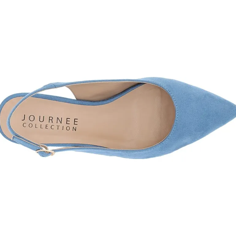 Journee Collection Sylvia Womens Pointed Closed Toe Block Heel Pumps