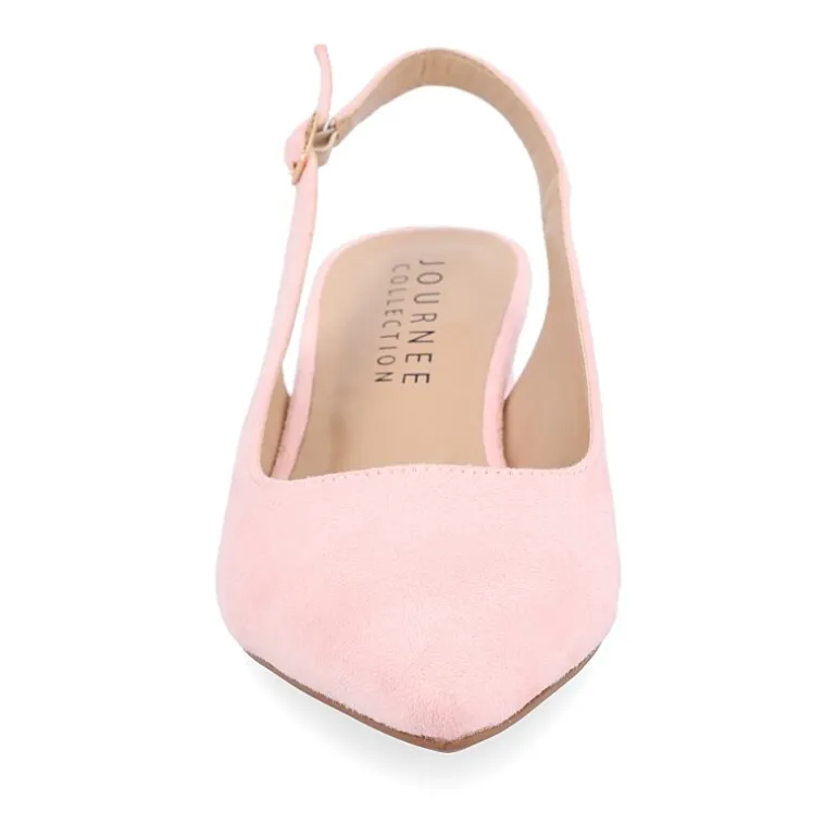 Journee Collection Sylvia Womens Pointed Closed Toe Block Heel Pumps