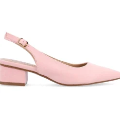 Journee Collection Sylvia Womens Pointed Closed Toe Block Heel Pumps