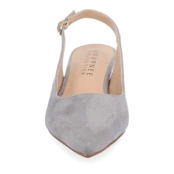 Journee Collection Sylvia Womens Pointed Closed Toe Block Heel Pumps