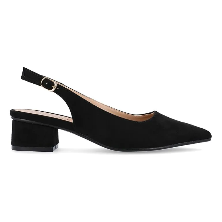 Journee Collection Sylvia Womens Pointed Closed Toe Block Heel Pumps