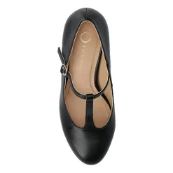 Journee Collection Talani Womens Almond Closed Toe Block Heel Pumps