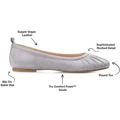 Journee Collection Tannya Womens Round Ballet Flats