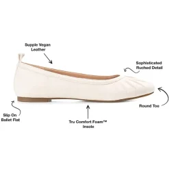Journee Collection Tannya Womens Round Ballet Flats
