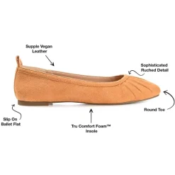 Journee Collection Tannya Womens Round Ballet Flats