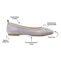 Journee Collection Tannya Womens Round Ballet Flats