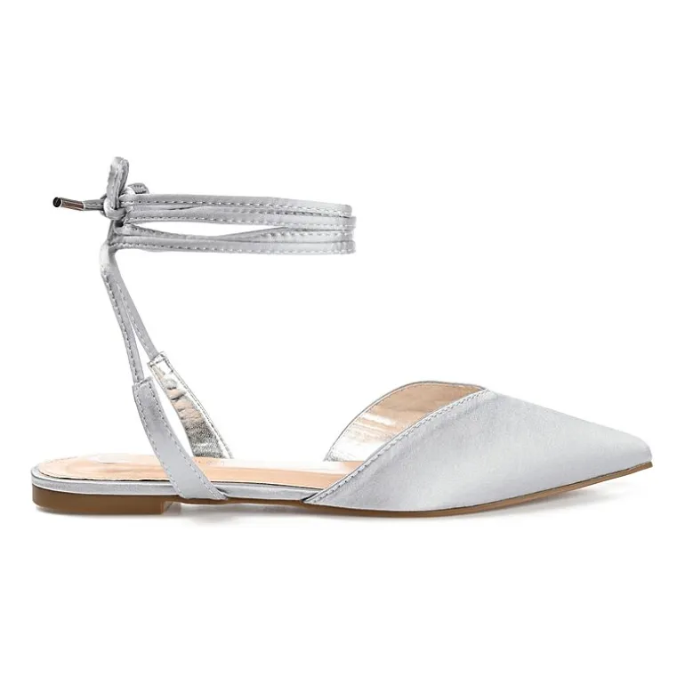 Journee Collection Theia Womens Pointed Ballet Flats