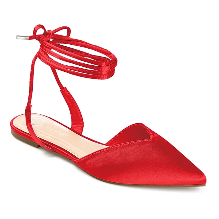 Journee Collection Theia Womens Pointed Ballet Flats