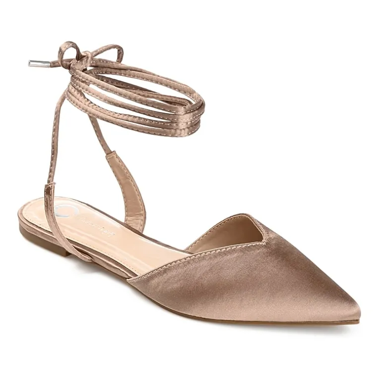 Journee Collection Theia Womens Pointed Ballet Flats