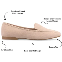 Journee Collection Tullie Womens Square Loafers