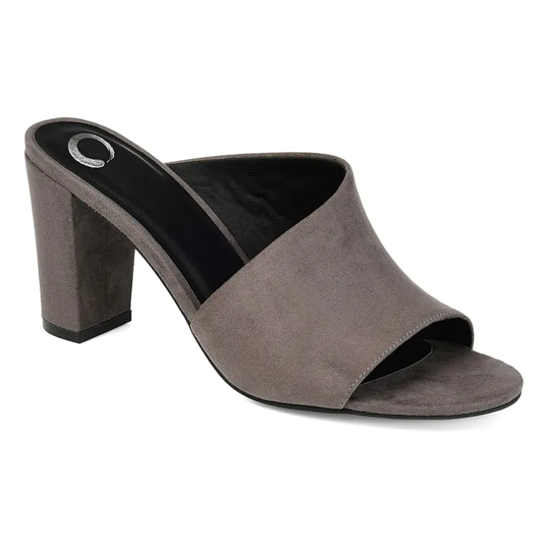 Journee Collection Womens Allea Slip-on Open Toe Mules