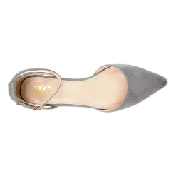 Journee Collection Womens Arkie Pumps Buckle Pointed Toe Wedge Heel