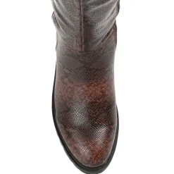 Journee Collection Womens Aryia Stacked Heel Over the Knee Boots