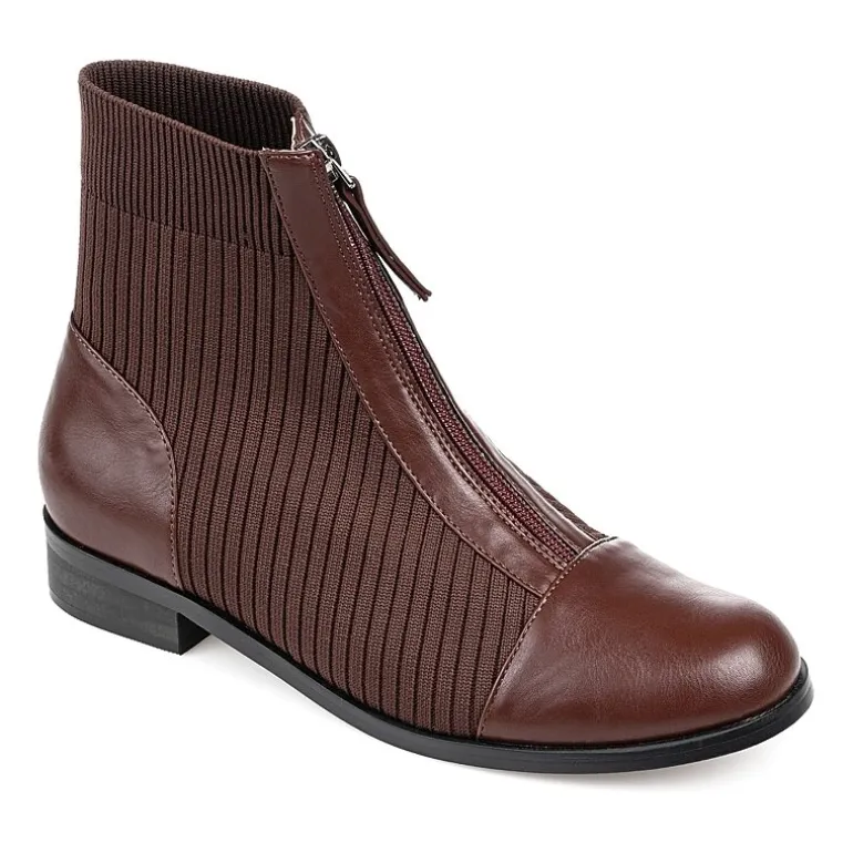 Journee Collection Womens Bexlie Stacked Heel Booties