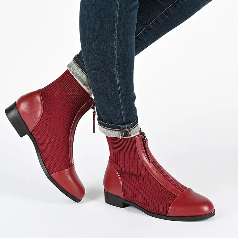 Journee Collection Womens Bexlie Stacked Heel Booties