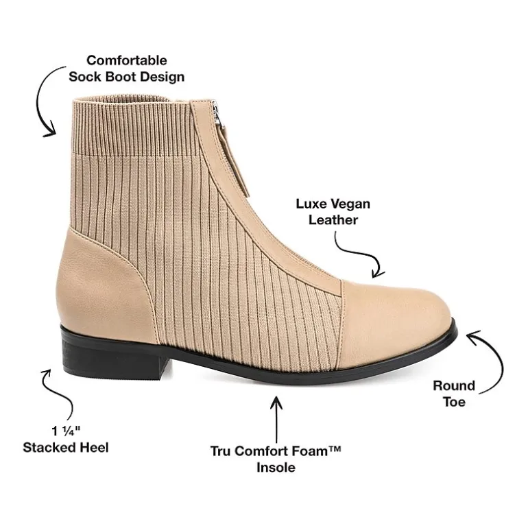 Journee Collection Womens Bexlie Stacked Heel Booties