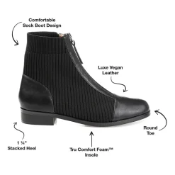 Journee Collection Womens Bexlie Stacked Heel Booties