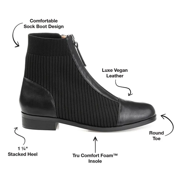 Journee Collection Womens Bexlie Stacked Heel Booties