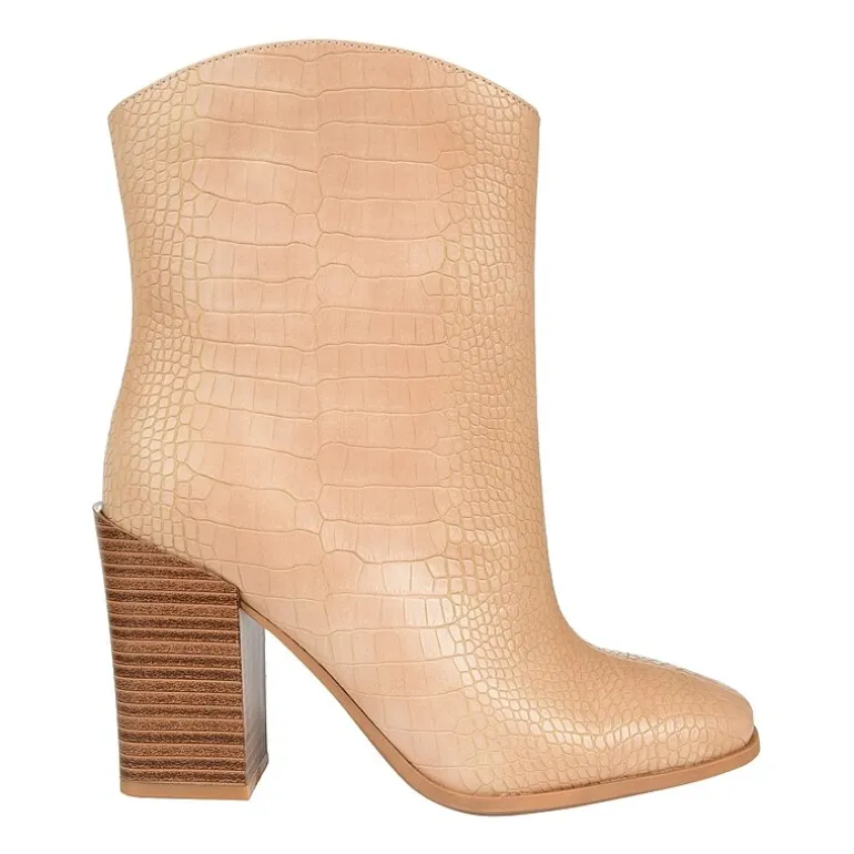 Journee Collection Womens Brekinn Stacked Heel Booties