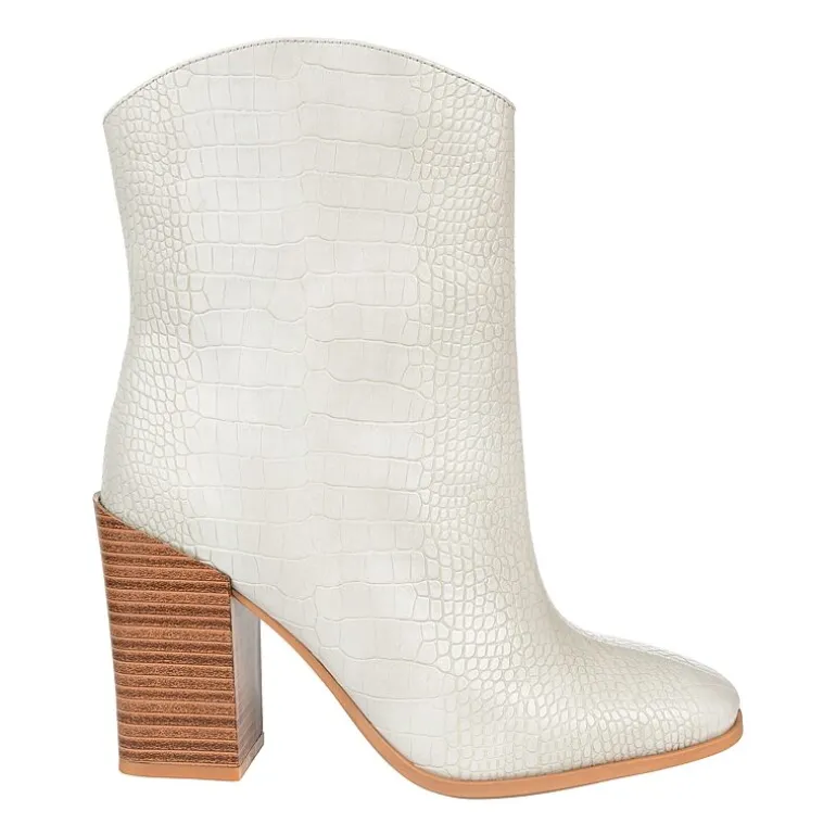 Journee Collection Womens Brekinn Stacked Heel Booties