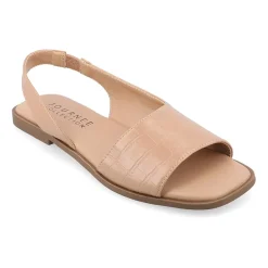 Journee Collection Womens Brinsley Slingback Strap Flat Sandals