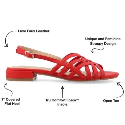 Journee Collection Womens Cassandra Heeled Sandals