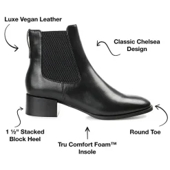 Journee Collection Womens Chayse Stacked Heel Booties