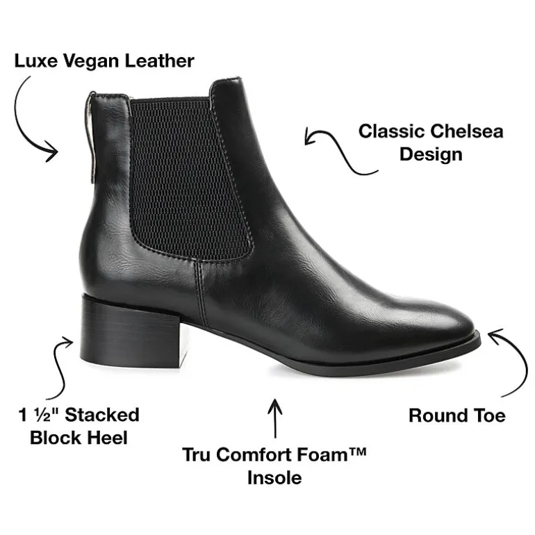 Journee Collection Womens Chayse Stacked Heel Booties